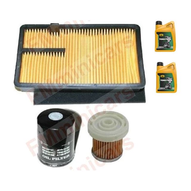 Wartungspaket + 2L Motoröl, Aixam Z402 Ölfilter Luftfilter Dieselfilter Kubota