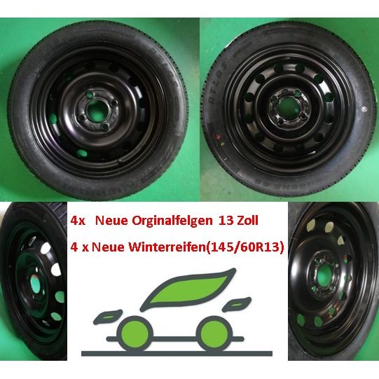 Satz von 4 neue Orginalfelgen + 4 neue Winterreifen 13 Zoll, Aixam/Microcar
