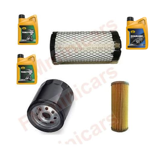 Wartungspaket + 2L Motoröl(10W40)+ 1L Getriebeöl(80W90), 2TNE68 Ölfilter Luftfilter Dieselfilter Yanmar(Microcar/Chatenet)