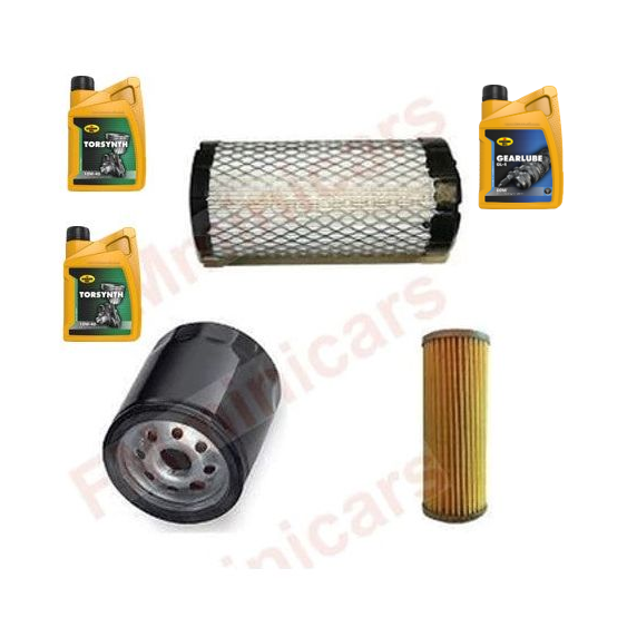 Maintenance package + 2L engine oil (10W40) + 1L gear oil (80W90), 2TNE68 oil filter air filter diesel filter Yanmar (Microcar/Chatenet)