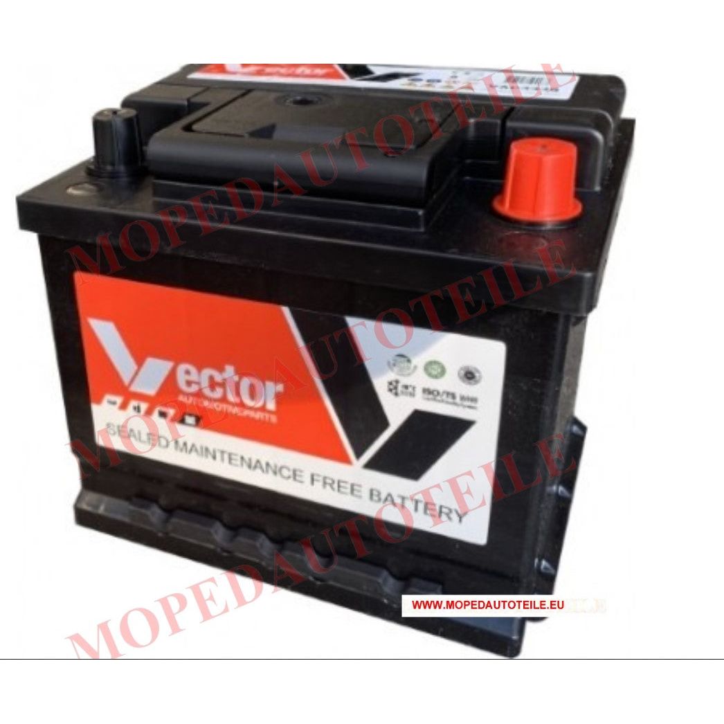 Vector battery 12 V 44 Ah for moped car