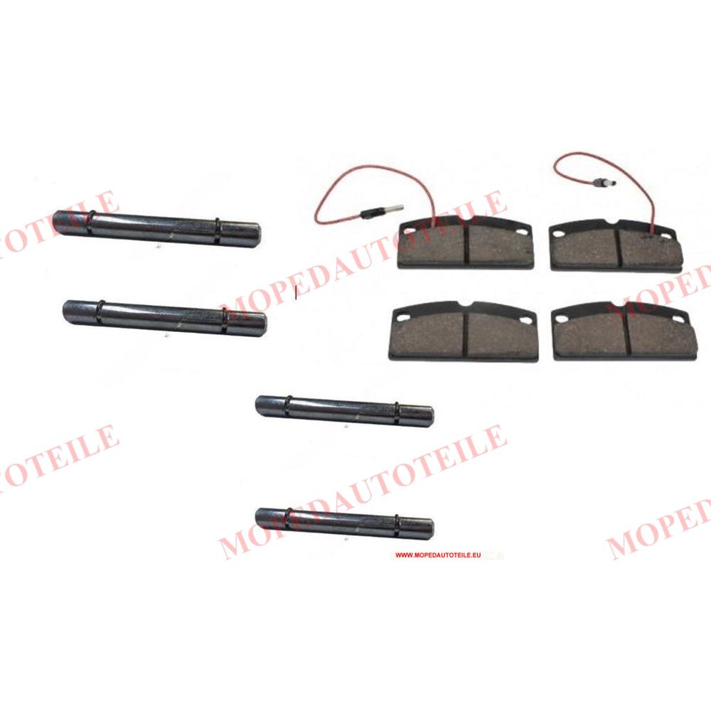 Guide pin for brake pads+pads(25mm), Aixam, Microcar, Ligier, Chatenet, Grecav, JDM, Casalini