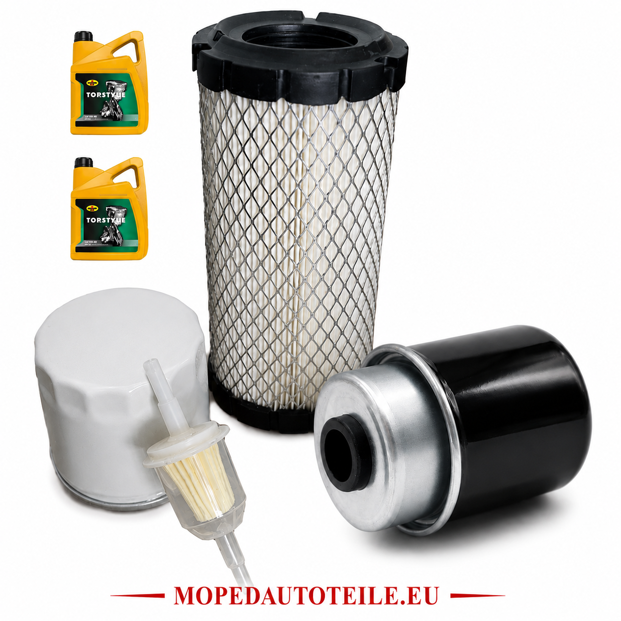V2 Wartungspaket + 2L Motoröl(5W30), Lombardini 442/492/480 DCI Ölfilter Luftfilter Dieselfilter(2x) Version 2