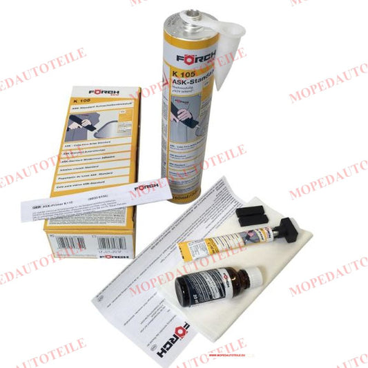 Disc adhesive set, TÜV crash tested