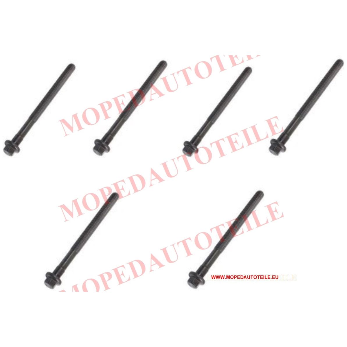 Head screws 6X (set) Ligier, Microcar, Chatenet, Lombardini LWD502