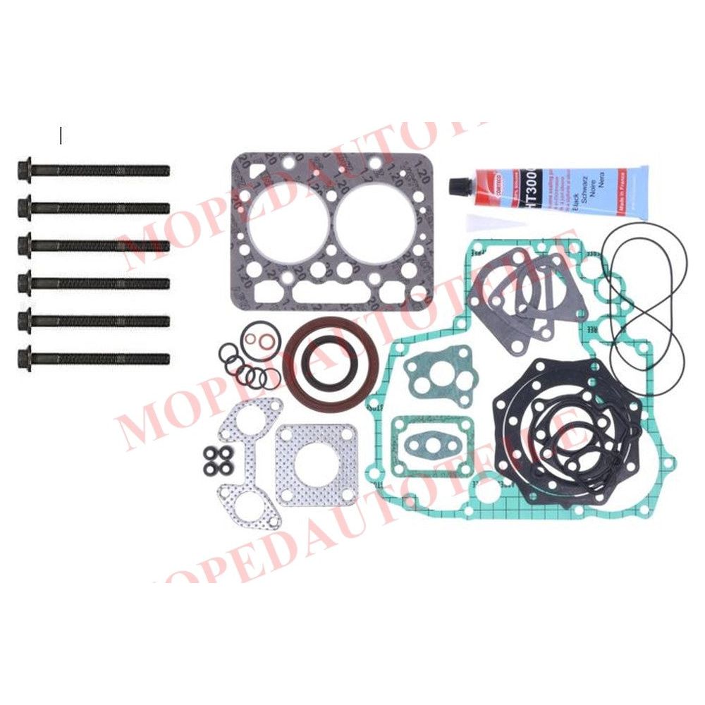 Gasket kit+screws+head gasket, Aixam(300/400/500/721/741/Coupe/Vision) Kubota(Z402) 