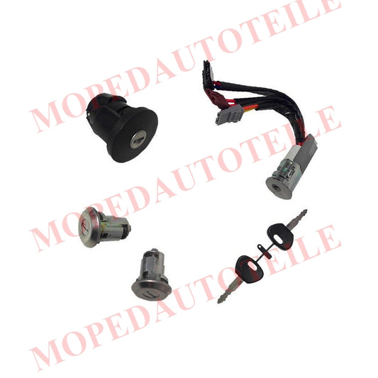 Lock set Aixam(400/500/721/Scouty) Ligier/IXO/JS50/XTOO, DUE, Chatenet